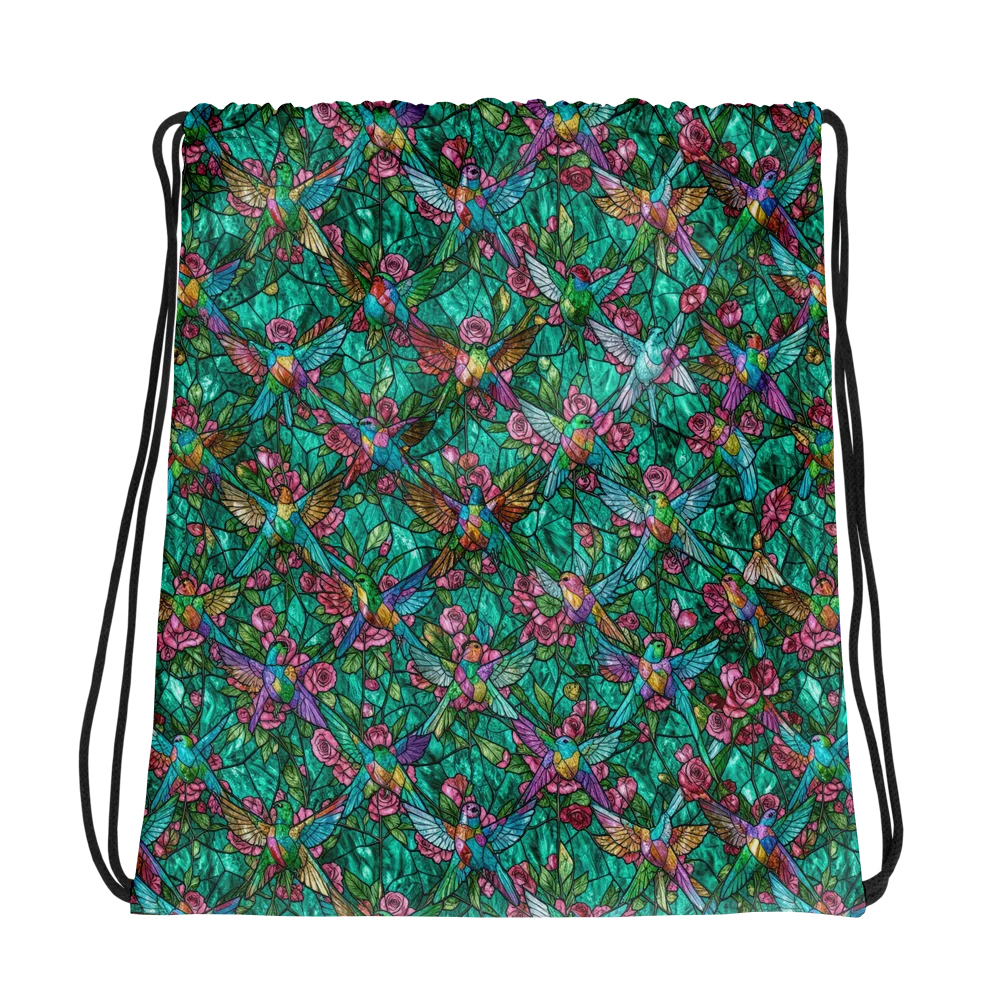 Emerald Aviary on Drawstring Bag — Photo