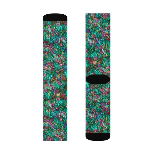 Emerald Aviary on a Socks