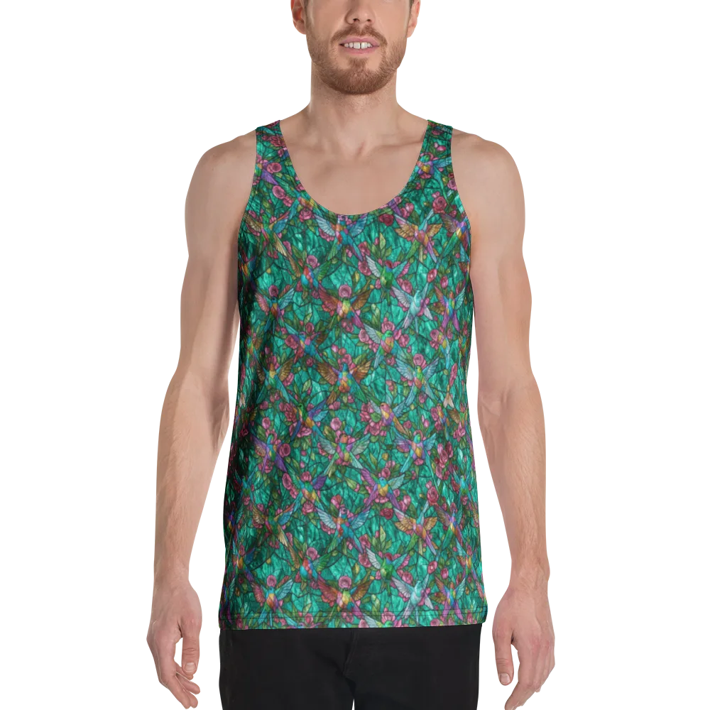 Emerald Aviary on Men's Tank Top — Front