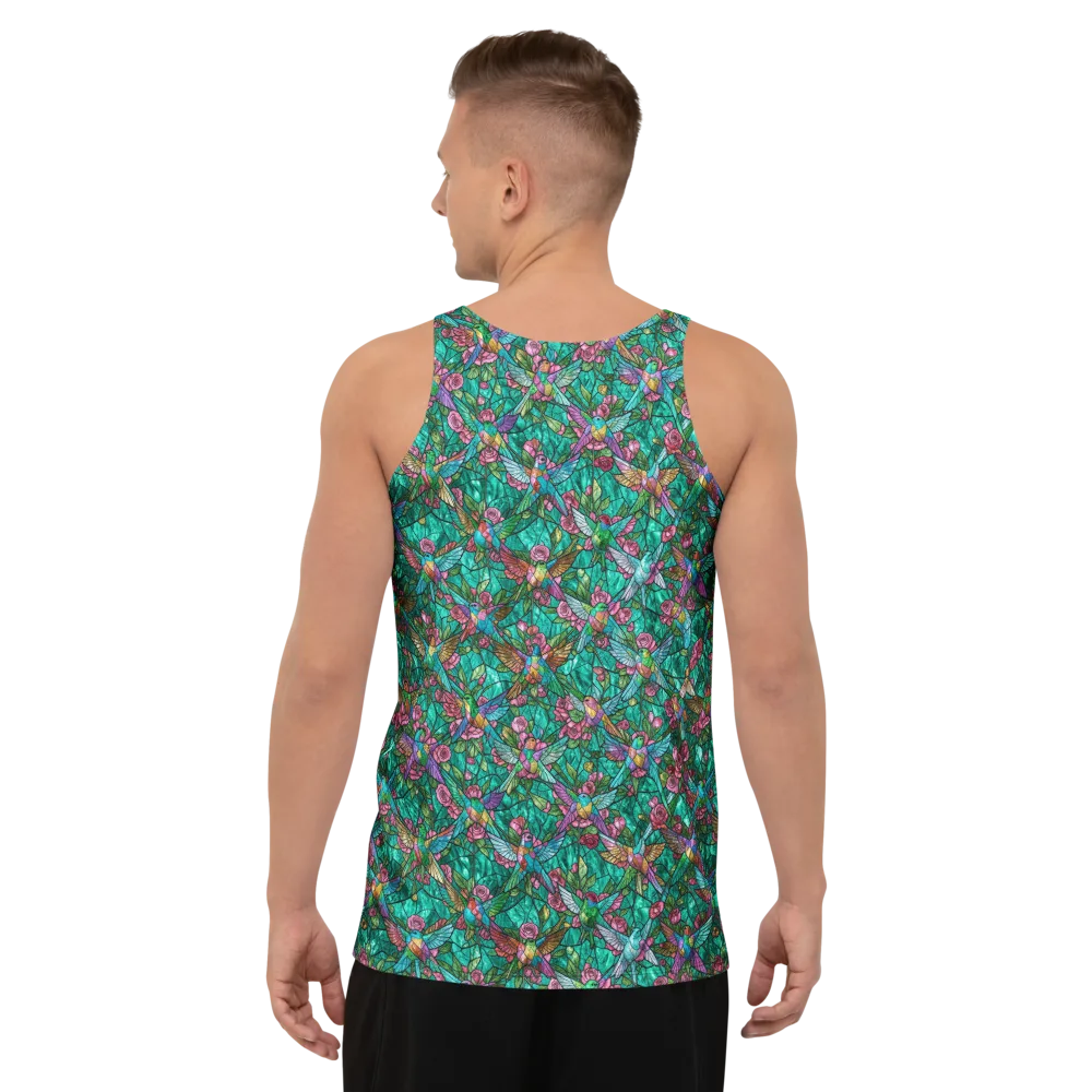 Emerald Aviary on Men's Tank Top — Back