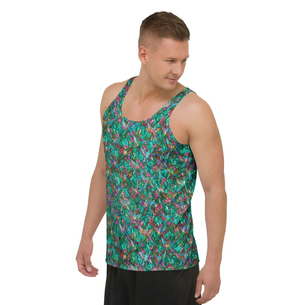 Emerald Aviary on Men's Tank Top — Left Front
