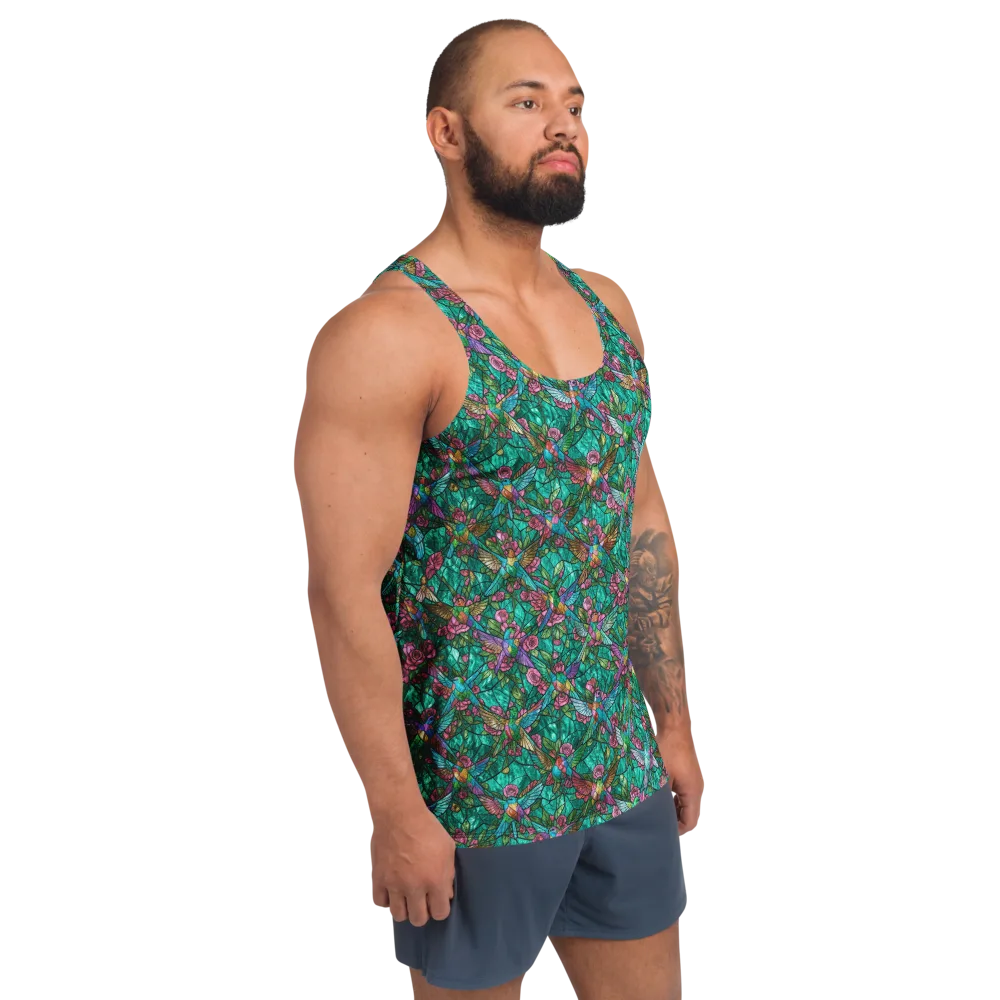 Emerald Aviary on Men's Tank Top — Right Front