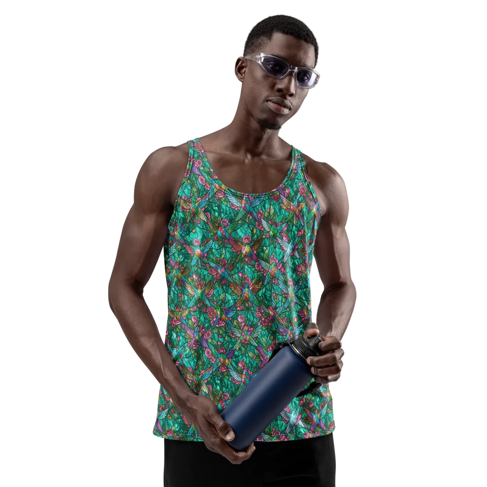 Emerald Aviary on Men's Tank Top — Front