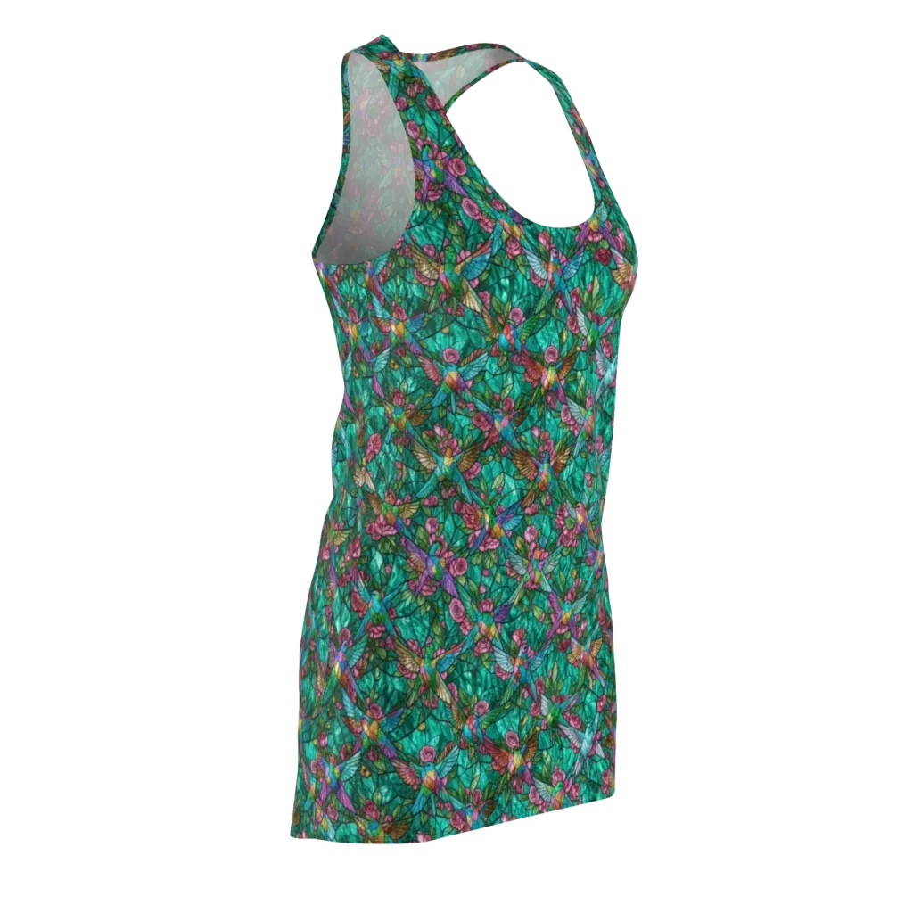 Emerald Aviary on Racerback Dress — Front Side
