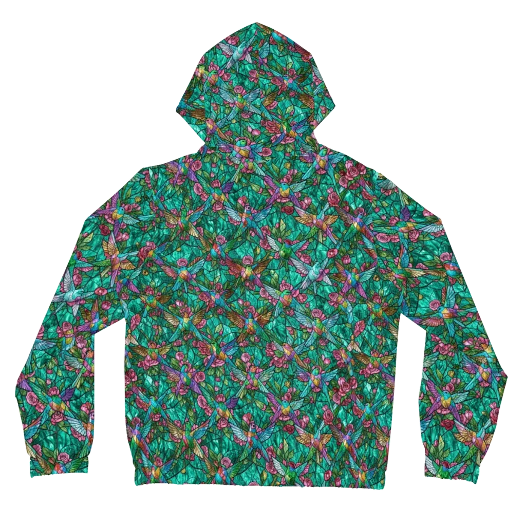 Emerald Aviary on Women's Full-Zip Hoodie — Back