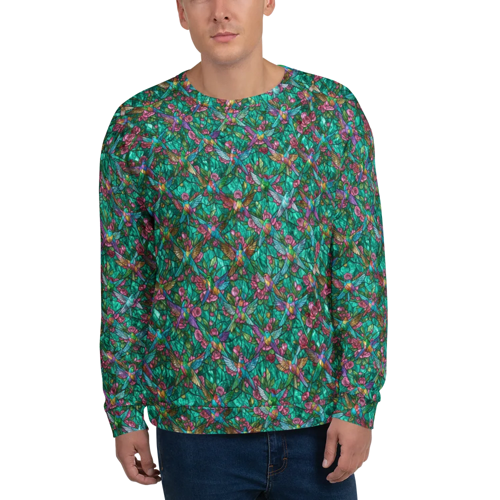 Emerald Aviary on Sweatshirt — Front