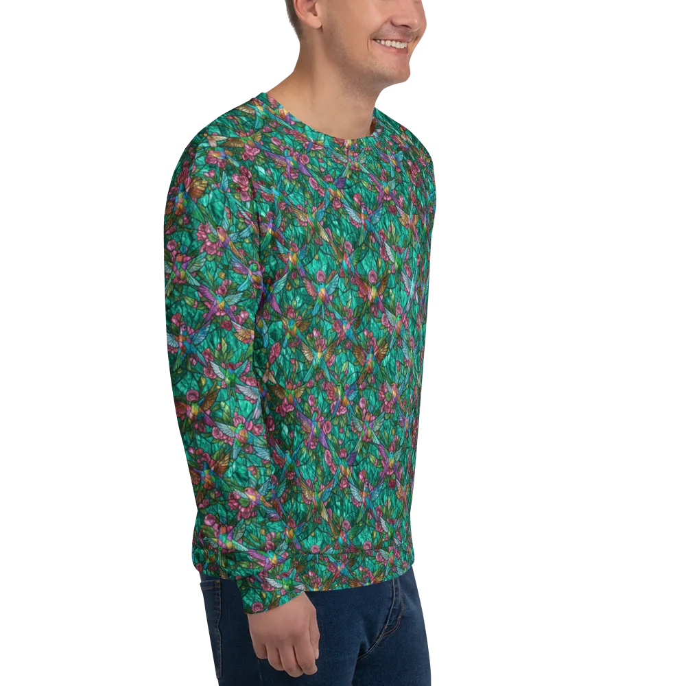 Emerald Aviary on Sweatshirt — Right Front