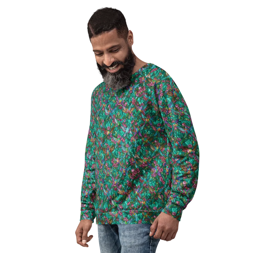 Emerald Aviary on Sweatshirt — Left Front