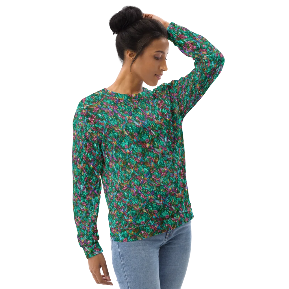Emerald Aviary on Sweatshirt — Right Front