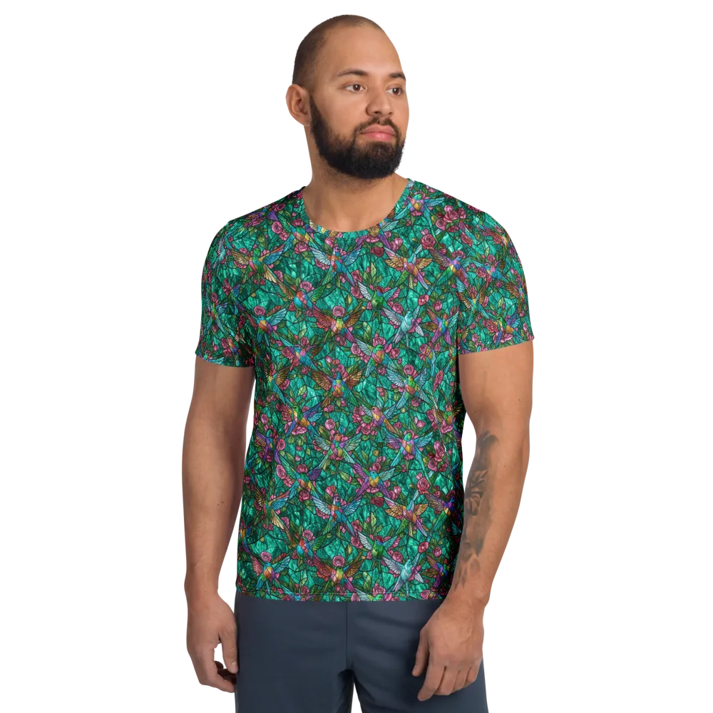 Emerald Aviary on Men's Athletic T-Shirt — Front