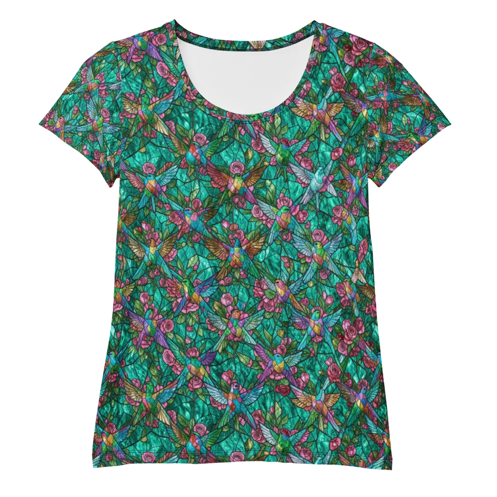 Emerald Aviary on Women's Athletic T-Shirt — Front