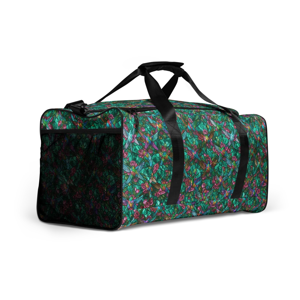 Emerald Aviary on Duffle Bag — Right Front