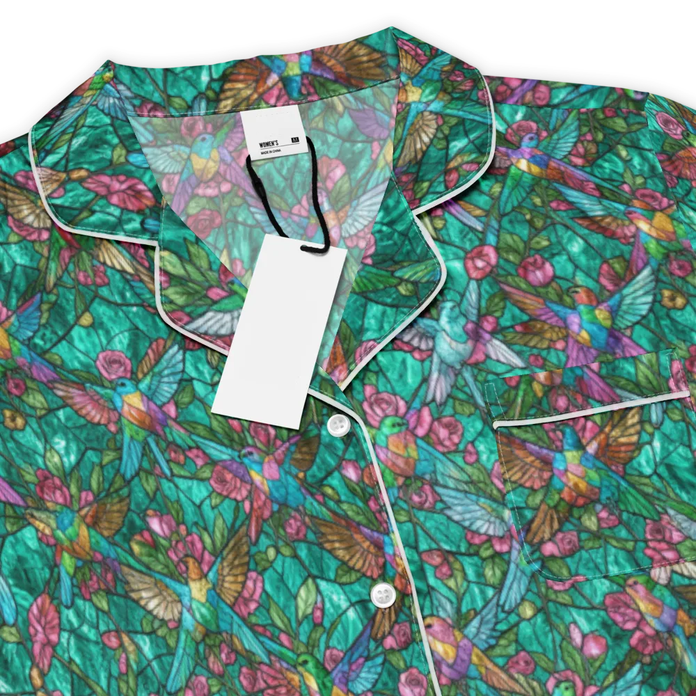 Emerald Aviary on Women's Short Sleeve Pajama Top — Product details