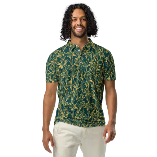 Gilded Pondlife on a Men's Slim Fit Polo Shirt