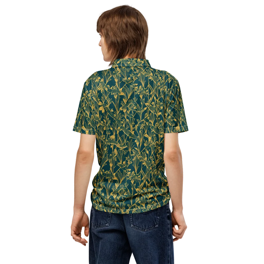 Gilded Pondlife on Men's Slim Fit Polo Shirt — Back