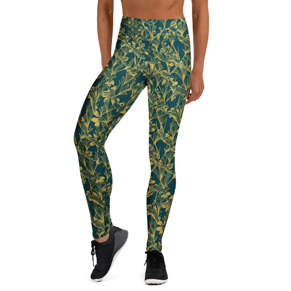 Gilded Pondlife on Yoga Leggings — Front