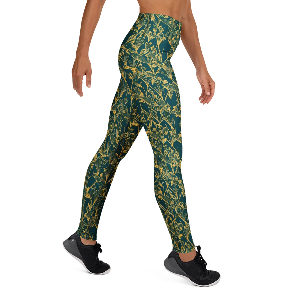 Gilded Pondlife on Yoga Leggings — Right