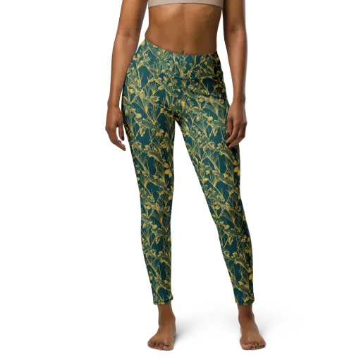 Gilded Pondlife on a Yoga Leggings