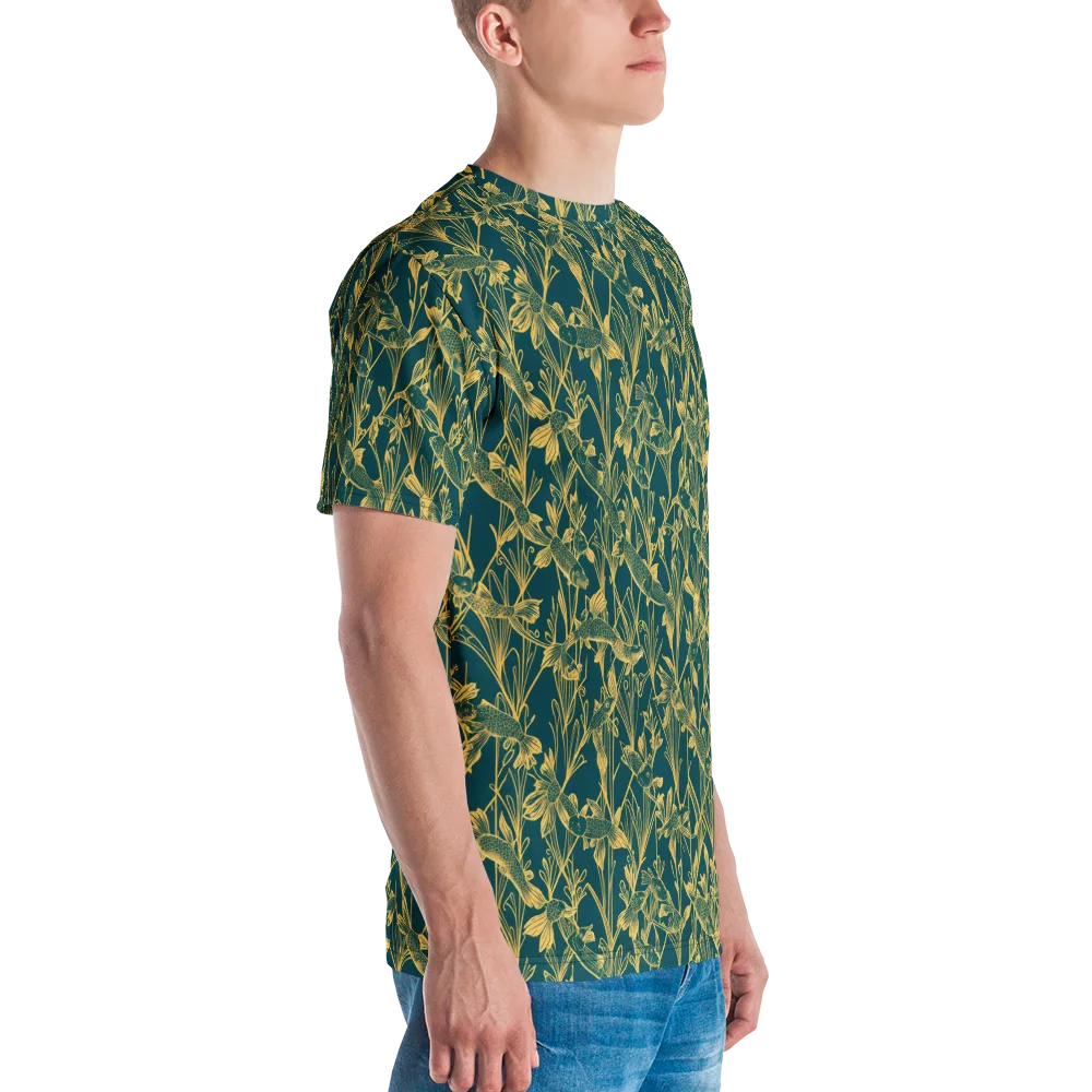 Gilded Pondlife on Men's Crew Neck T-Shirt — Right