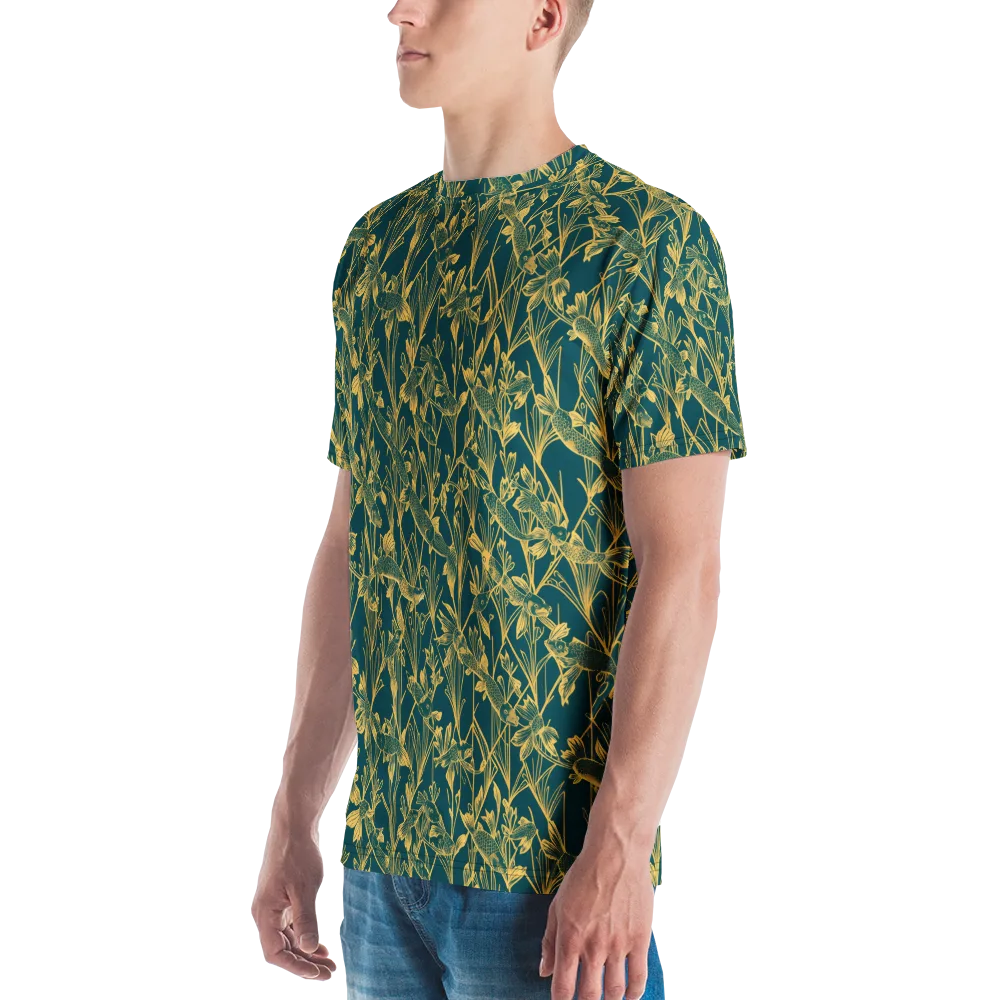 Gilded Pondlife on Men's Crew Neck T-Shirt — Left