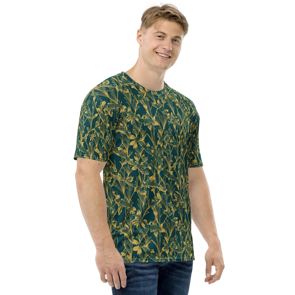 Gilded Pondlife on Men's Crew Neck T-Shirt — Right