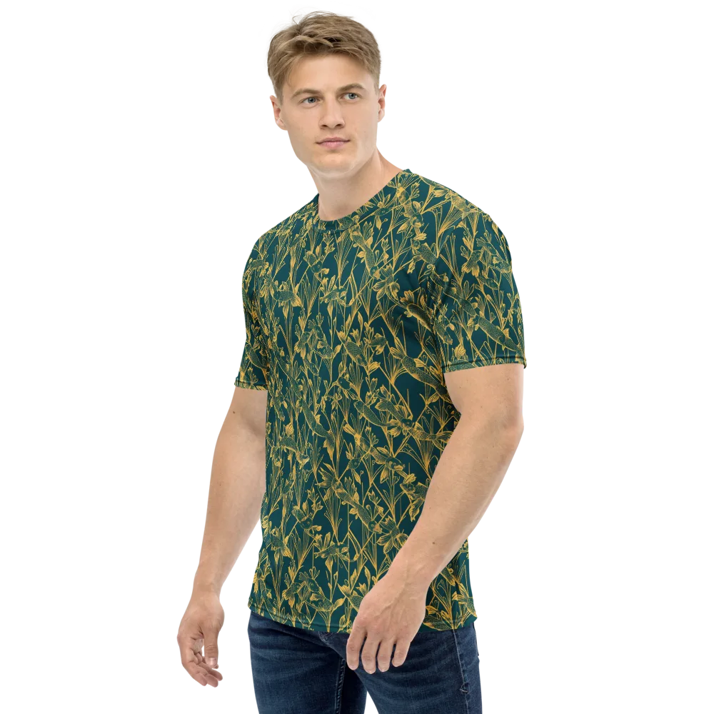 Gilded Pondlife on Men's Crew Neck T-Shirt — Left