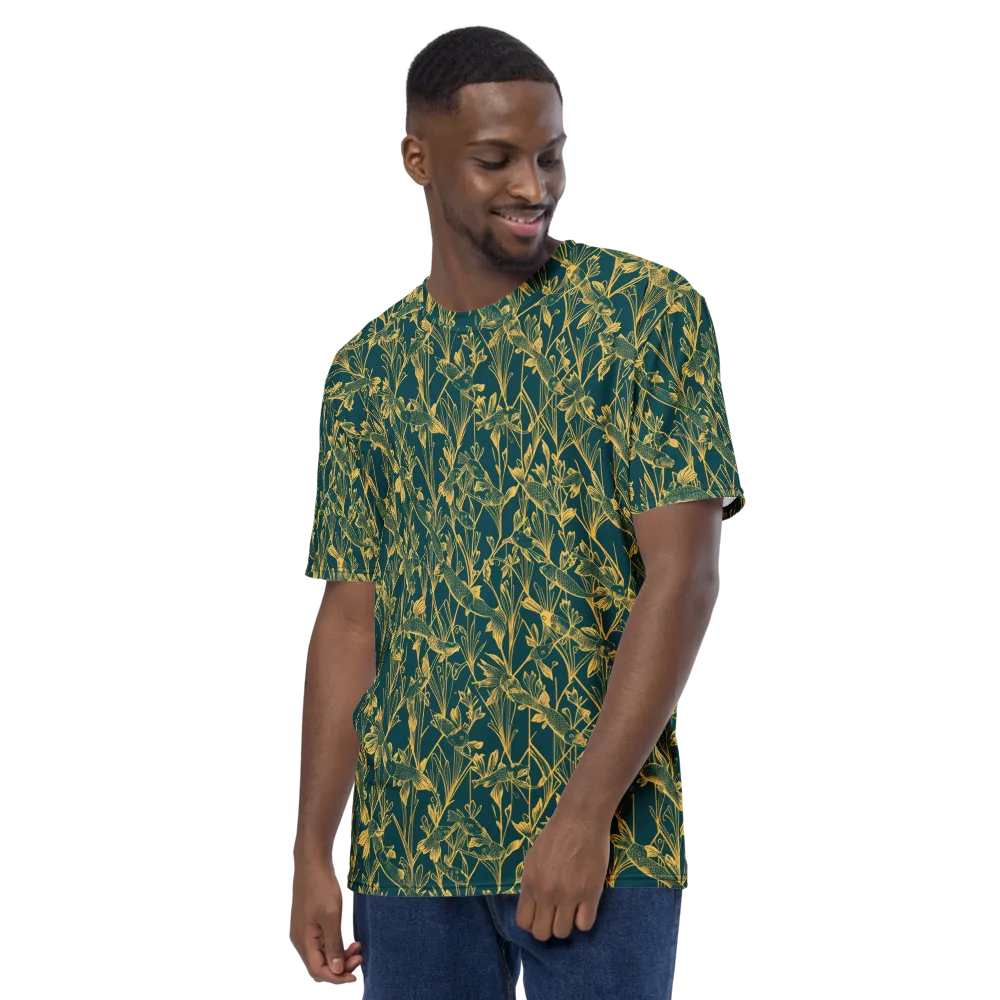 Gilded Pondlife on Men's Crew Neck T-Shirt — Left