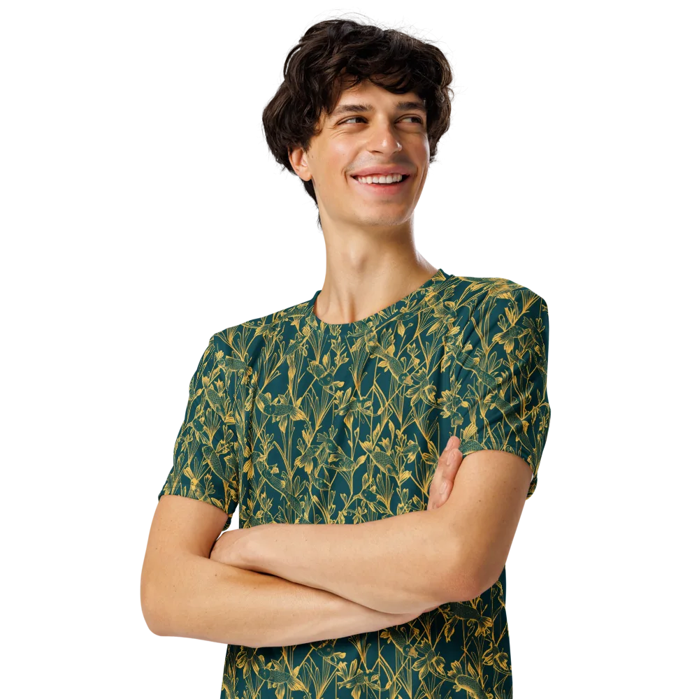 Gilded Pondlife on Men's Crew Neck T-Shirt — Left Front