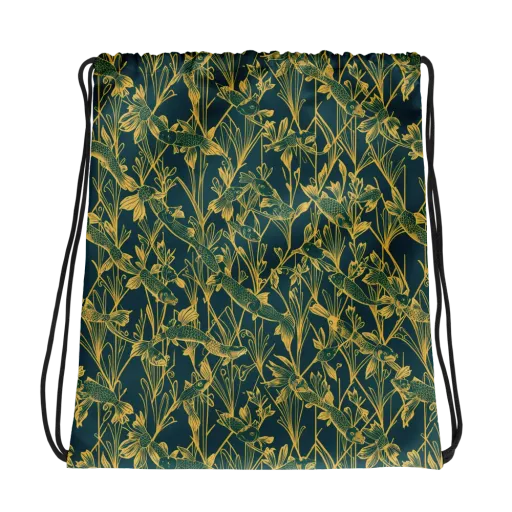 Gilded Pondlife on a Drawstring Bag