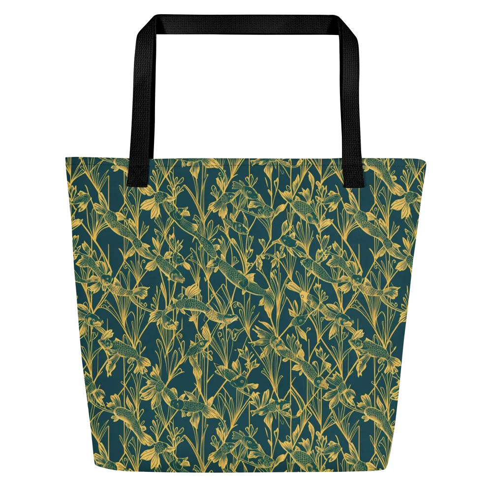 Gilded Pondlife on Large Tote Bag W/ Pocket — Front