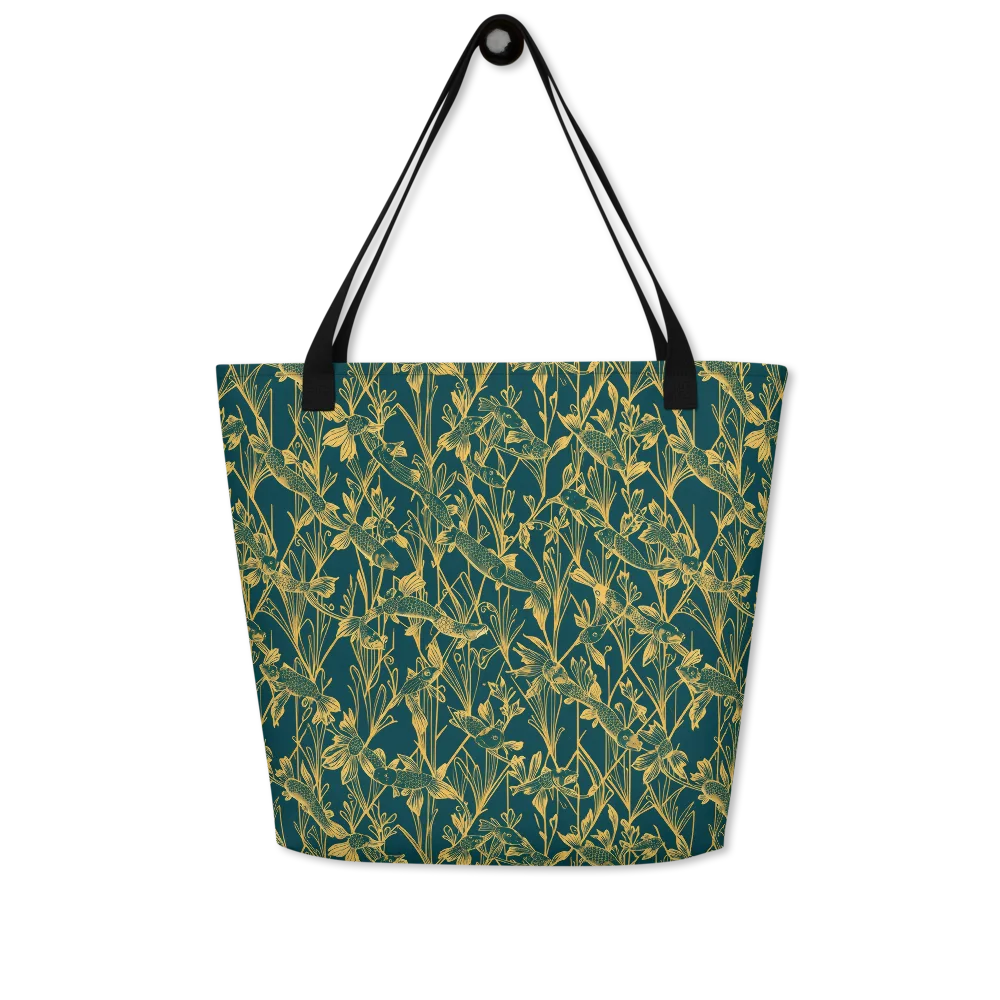 Gilded Pondlife on Large Tote Bag W/ Pocket — Front