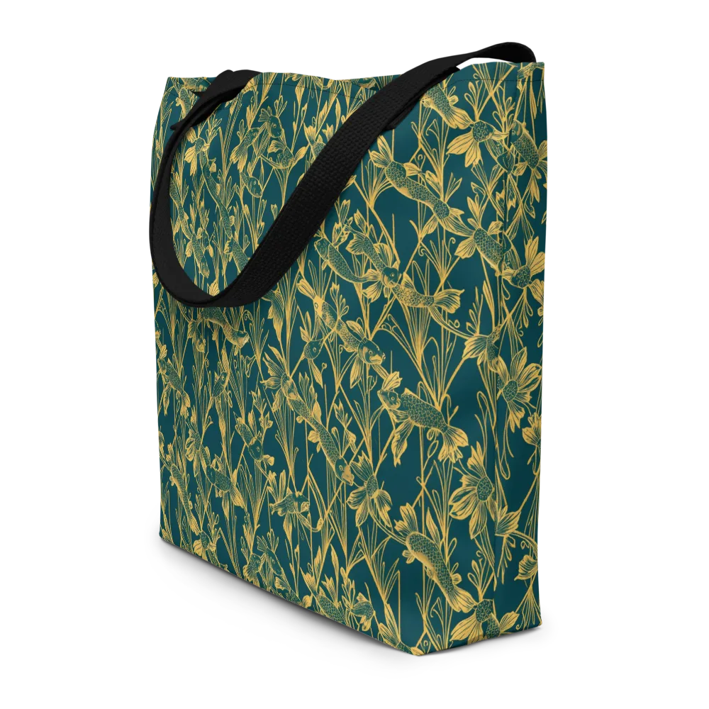 Gilded Pondlife on Large Tote Bag W/ Pocket — Front