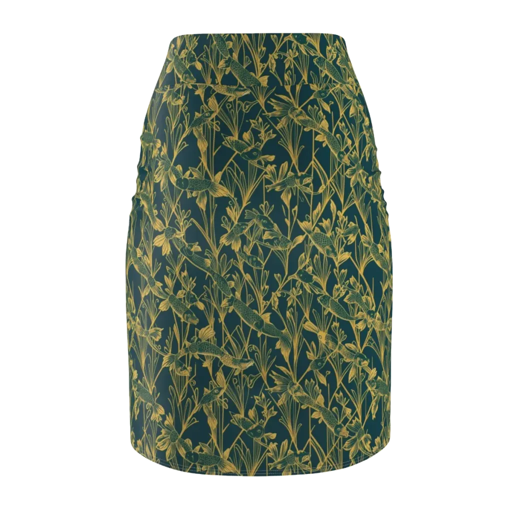Gilded Pondlife on Pencil Skirt — Back