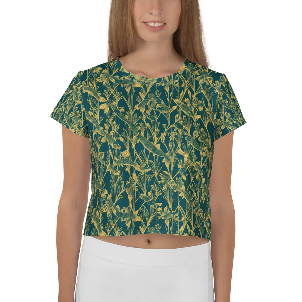 Gilded Pondlife on Crop Tee — Front