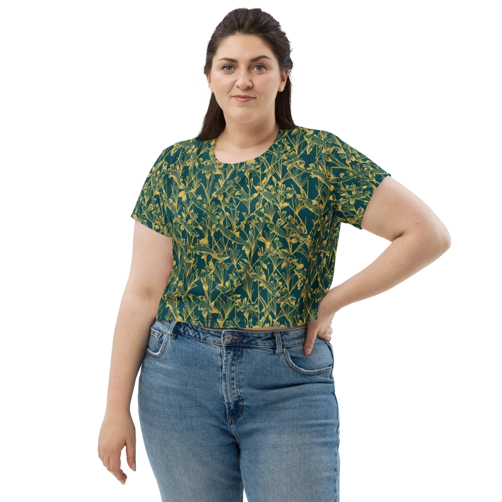 Gilded Pondlife on Crop Tee — Front