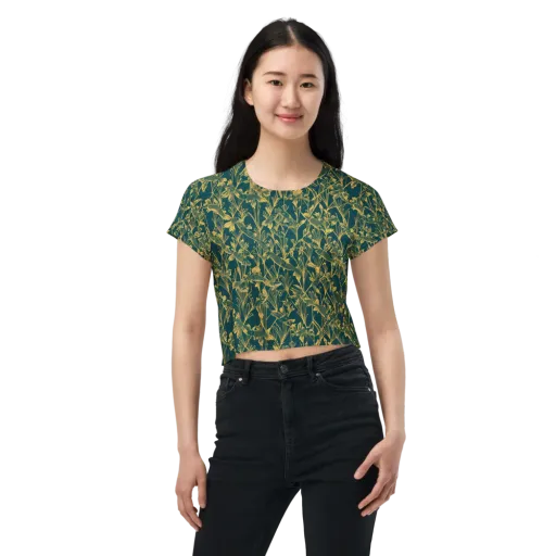 Gilded Pondlife on a Crop Tee