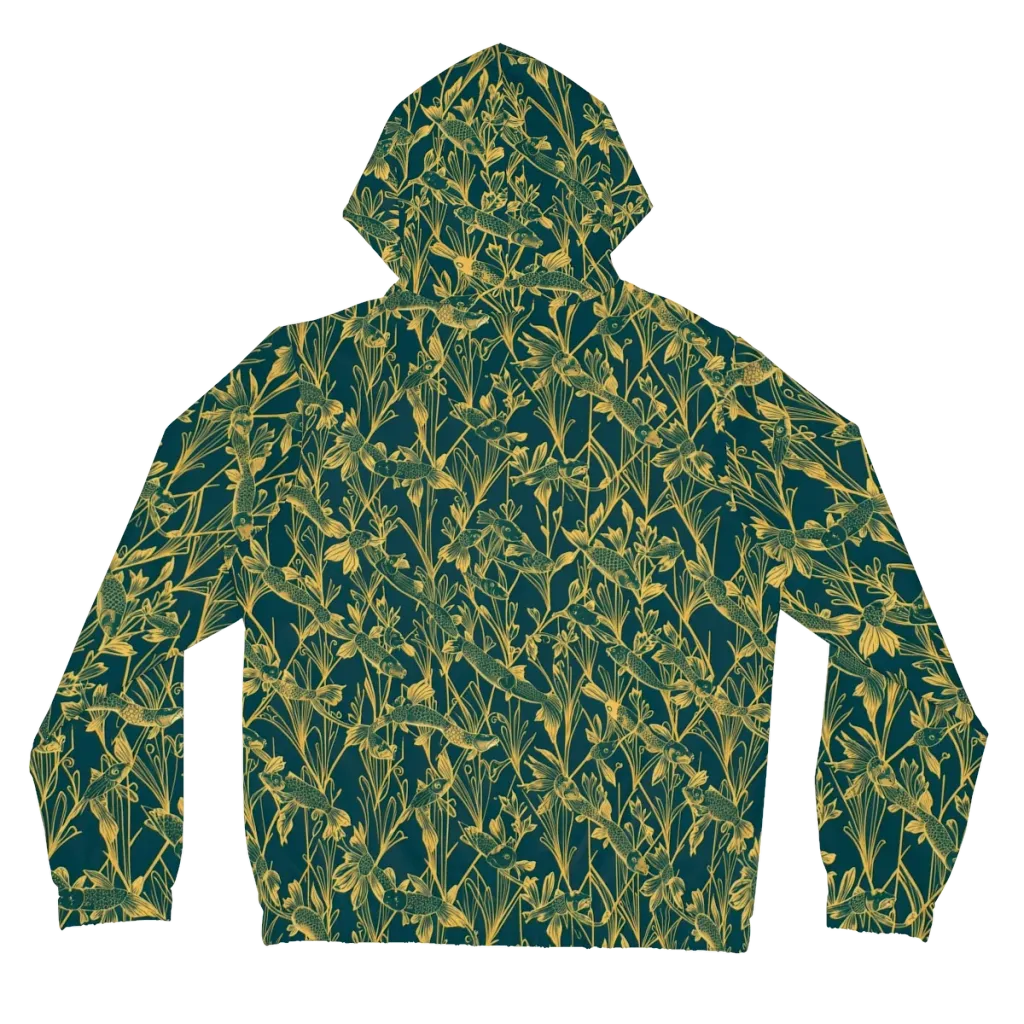 Gilded Pondlife on Women's Full-Zip Hoodie — Back