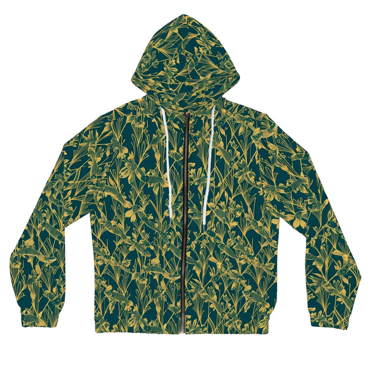 Gilded Pondlife on Women's Full-Zip Hoodie — Front