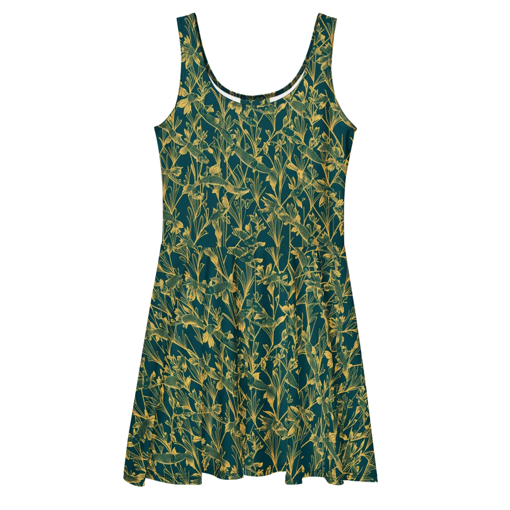 Gilded Pondlife on Skater Dress — Front