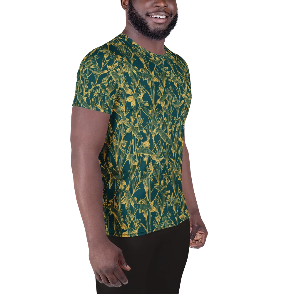 Gilded Pondlife on Men's Athletic T-Shirt — Right