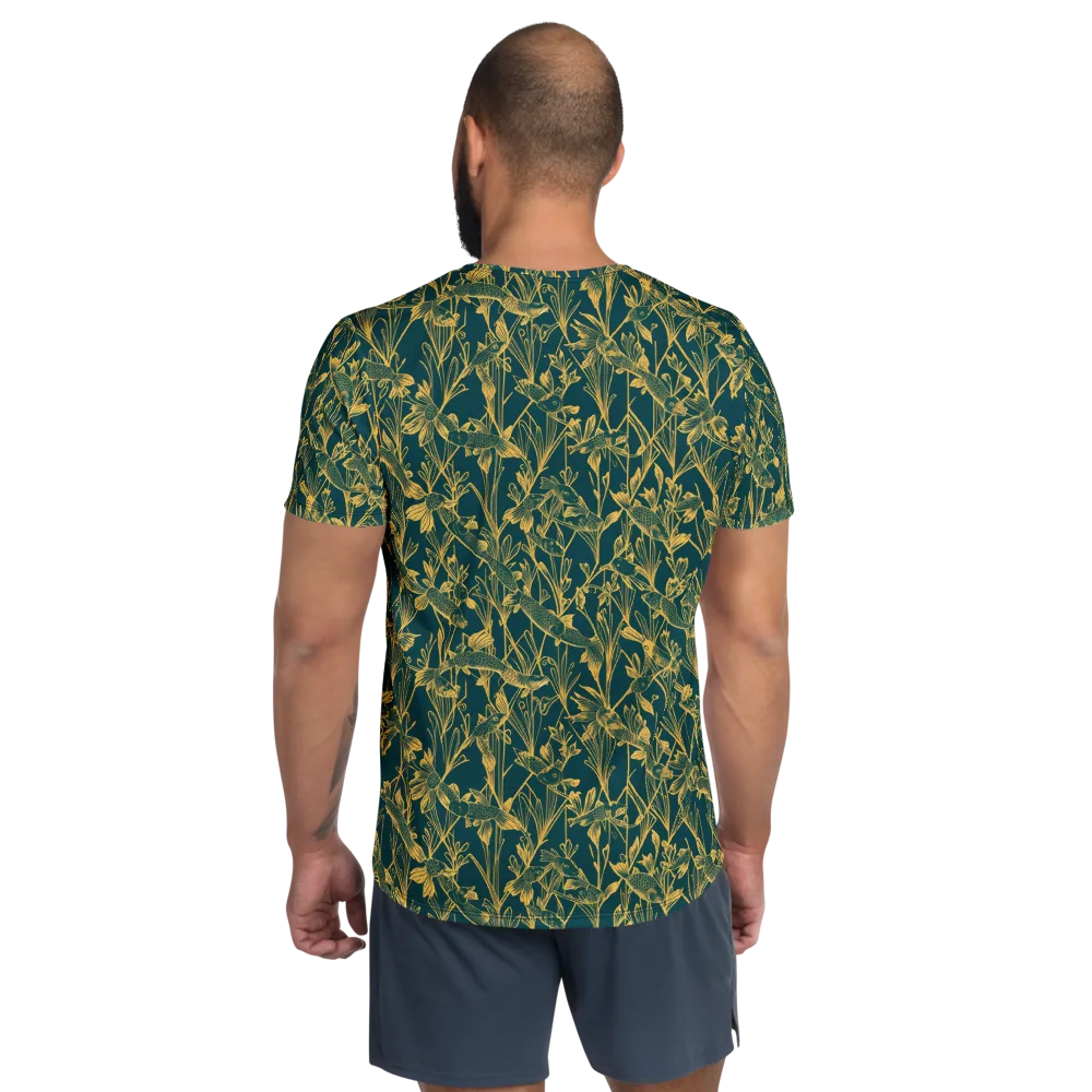Gilded Pondlife on Men's Athletic T-Shirt — Back