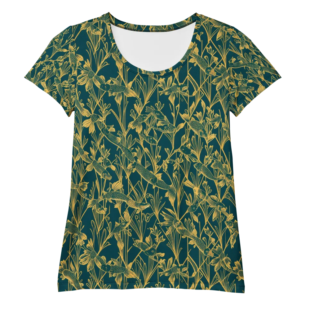 Gilded Pondlife on Women's Athletic T-Shirt — Front