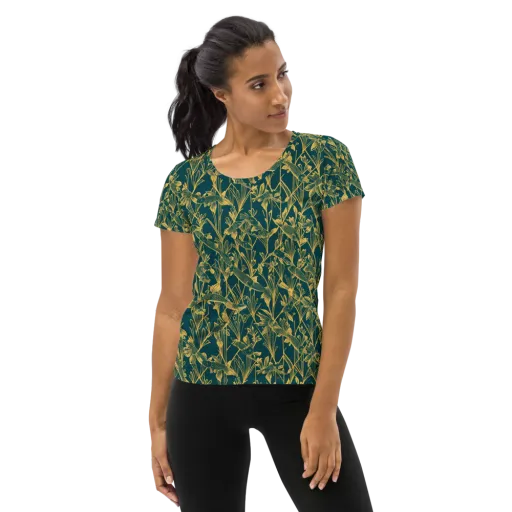 Gilded Pondlife on a Women's Athletic T-Shirt