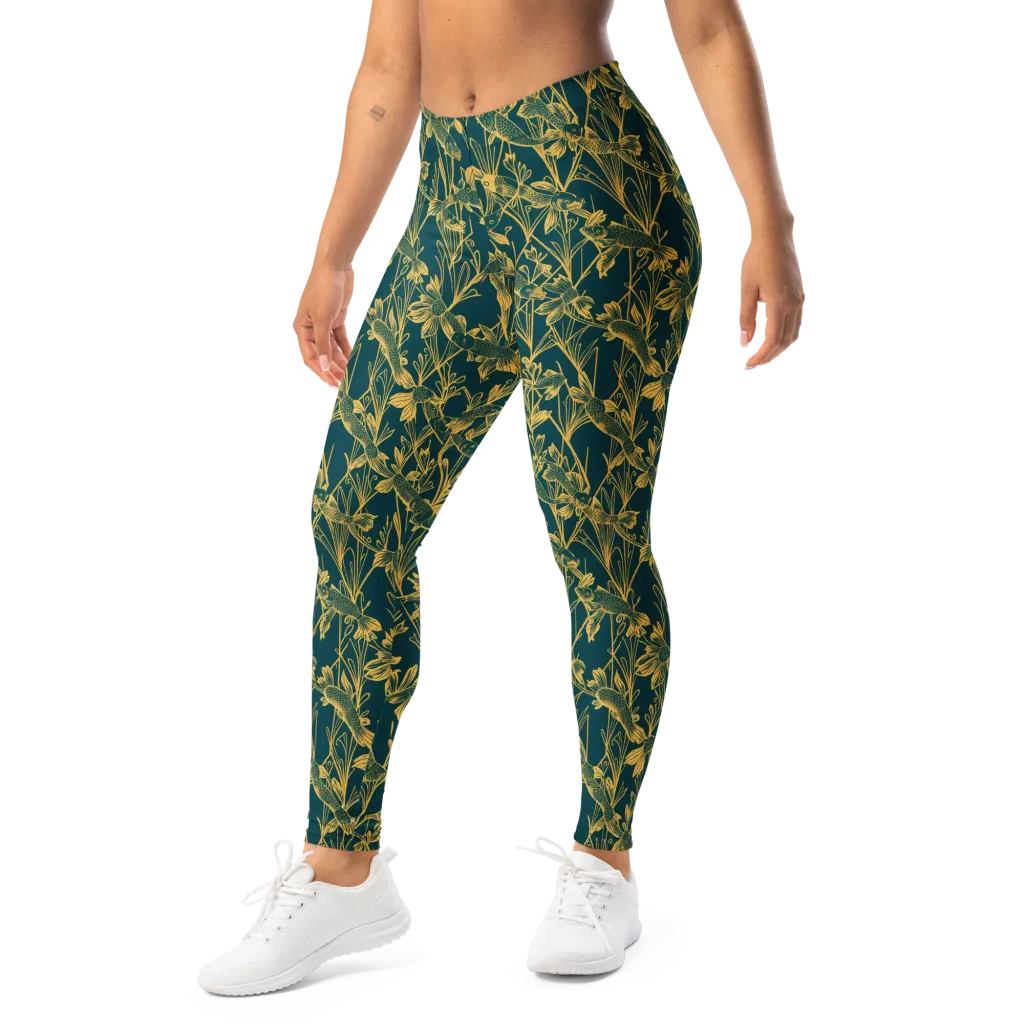 Gilded Pondlife on Leggings — Left Front