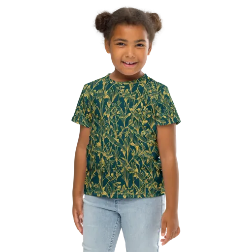 Gilded Pondlife on a Kids Crew Neck T-Shirt