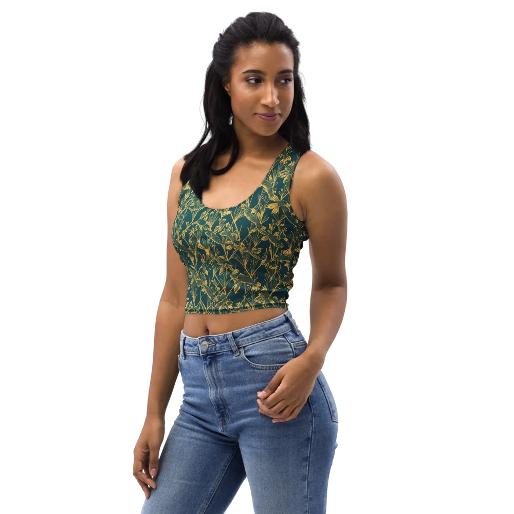 Gilded Pondlife on Crop Top — Left Front