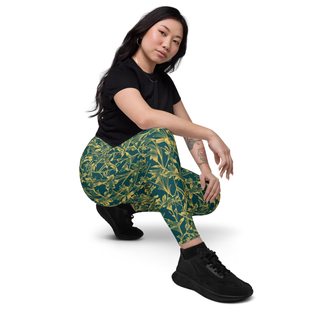 Gilded Pondlife on Leggings with Pockets — Right Front