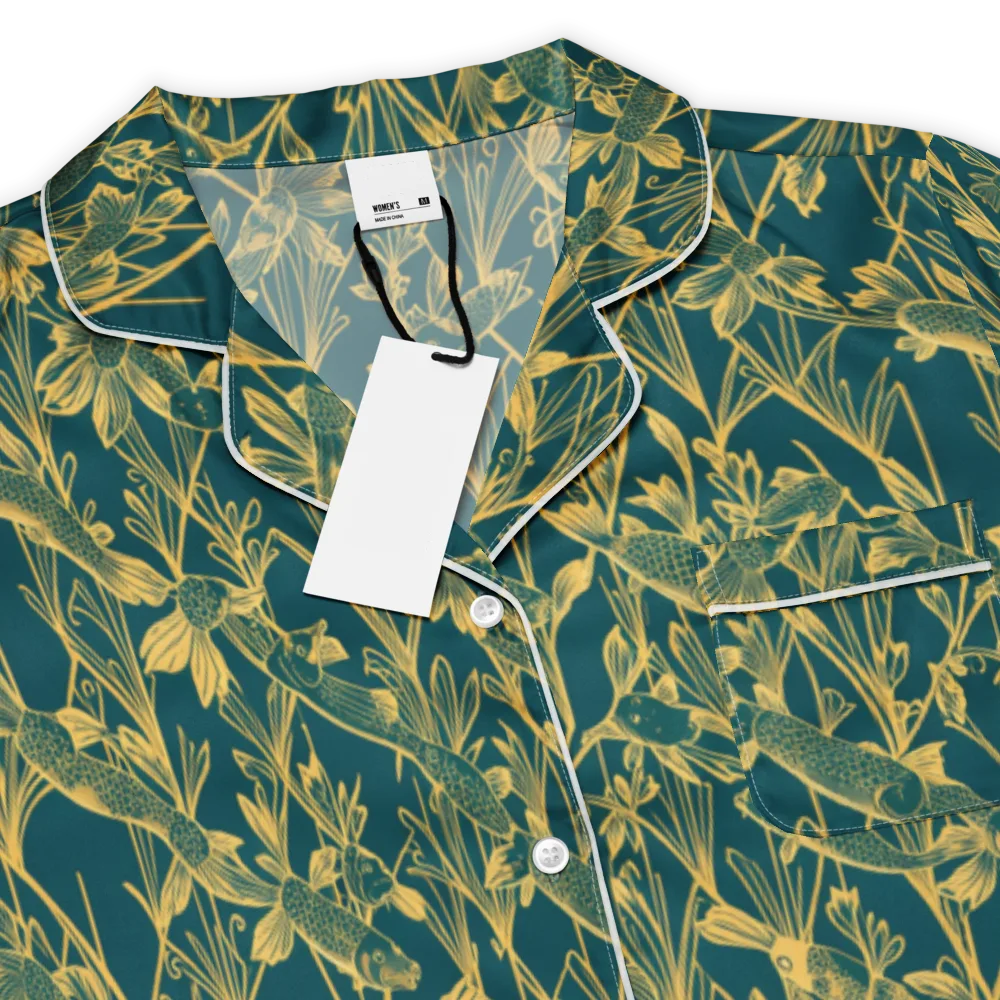 Gilded Pondlife on Women's Short Sleeve Pajama Top — Product details