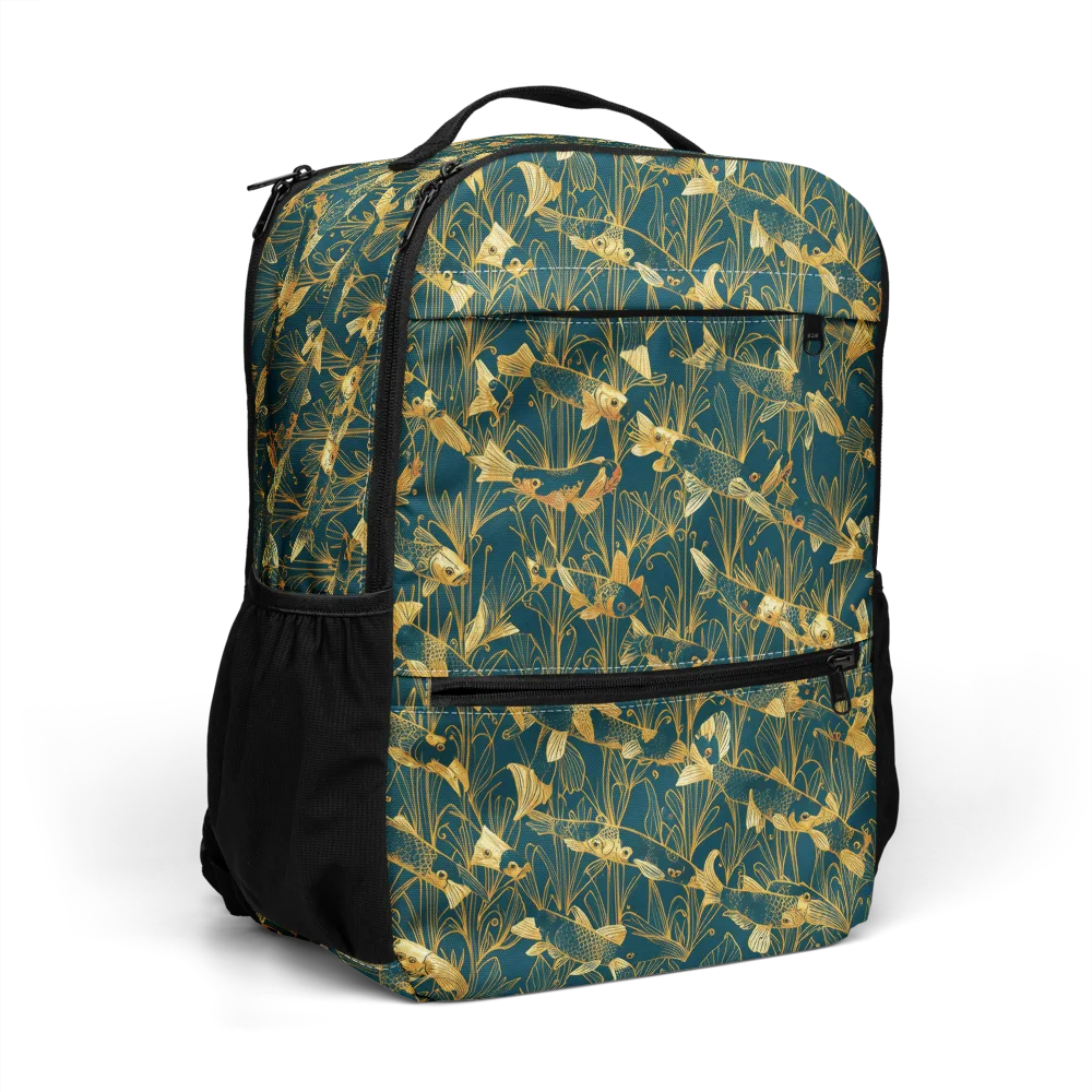 Midnight Pond on Utility Backpack — Right Front