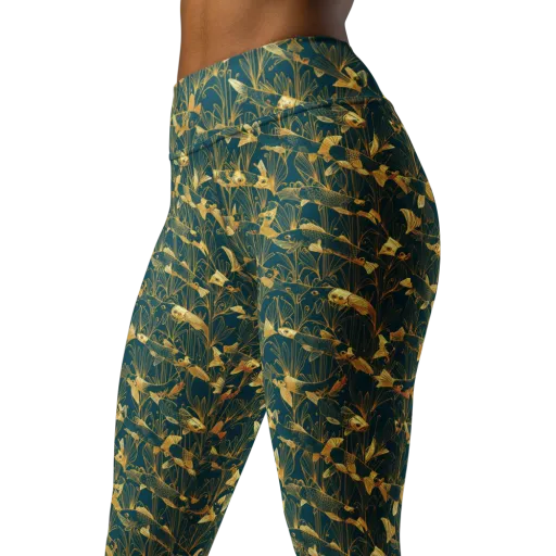 Midnight Pond on a Yoga Leggings